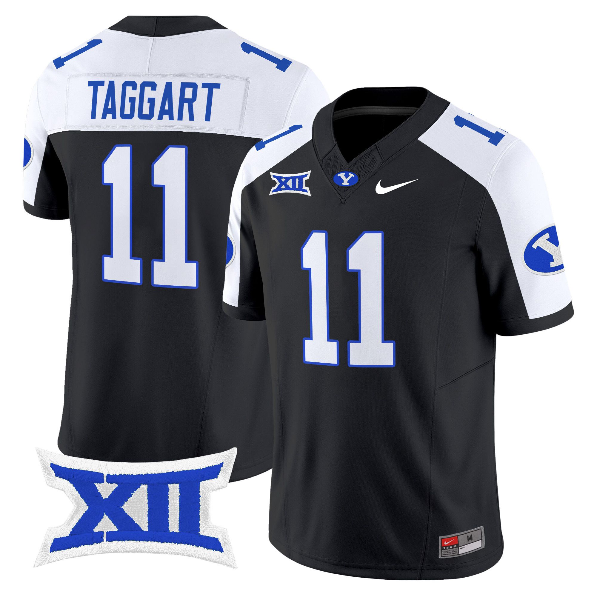 Men BYU Cougars #11 Taggart Black Nike 2024 Vapor Limited NCAA Jersey->more ncaa teams->NCAA Jersey
